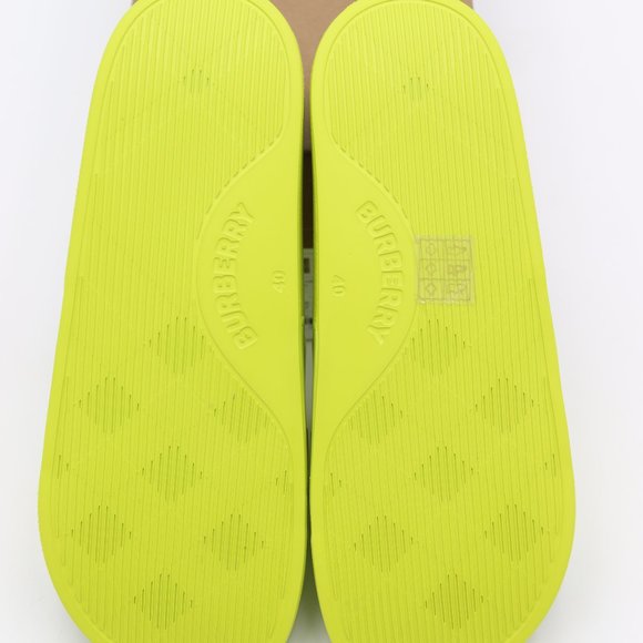 NIB Burberry Furley Logo Embossed Slides Sandals - Picture 7 of 8